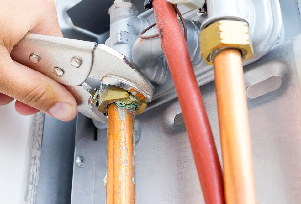 Entretien d'une chaudière à gaz d'un système de chauffage domestique